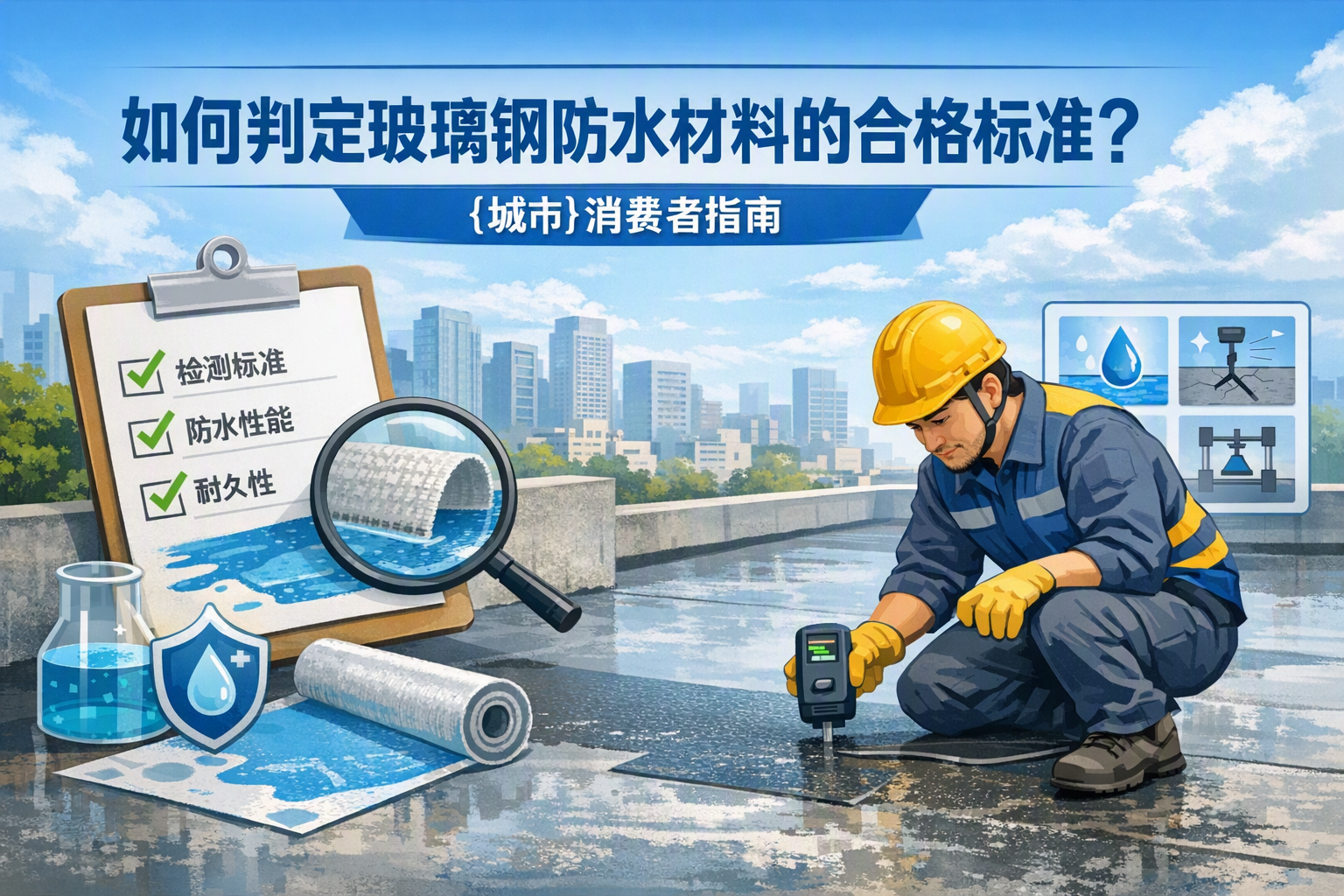 如何判定玻璃钢防水材料的合格标准？ 金昌 消费者指南