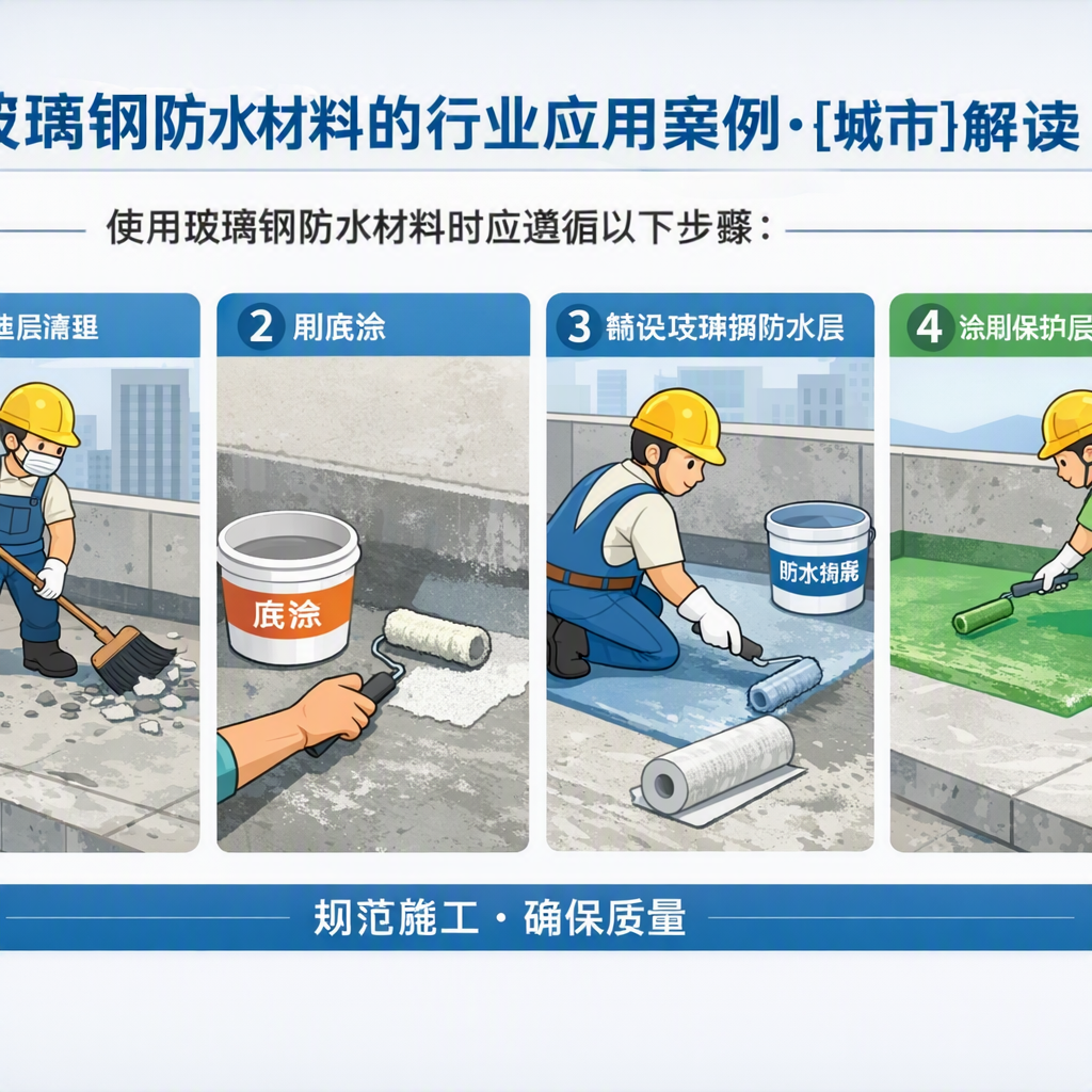 玻璃钢防水材料的行业应用案例，金昌解读